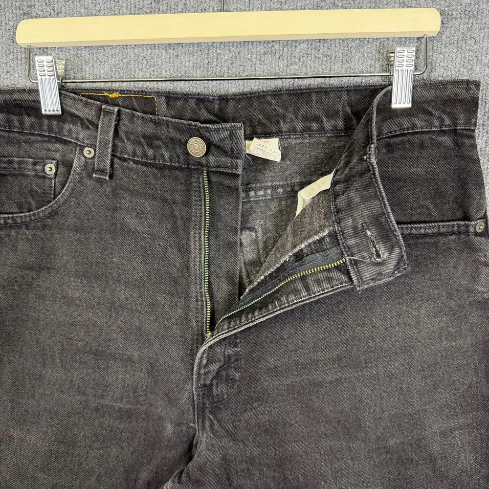 Vintage Levis 550 Men Jeans 38x30(36x30) Black Relaxed Fit Tapered Leg Denim USA